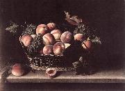 MOILLON, Louise Basket with Peaches and Grapes s Sweden oil painting reproduction